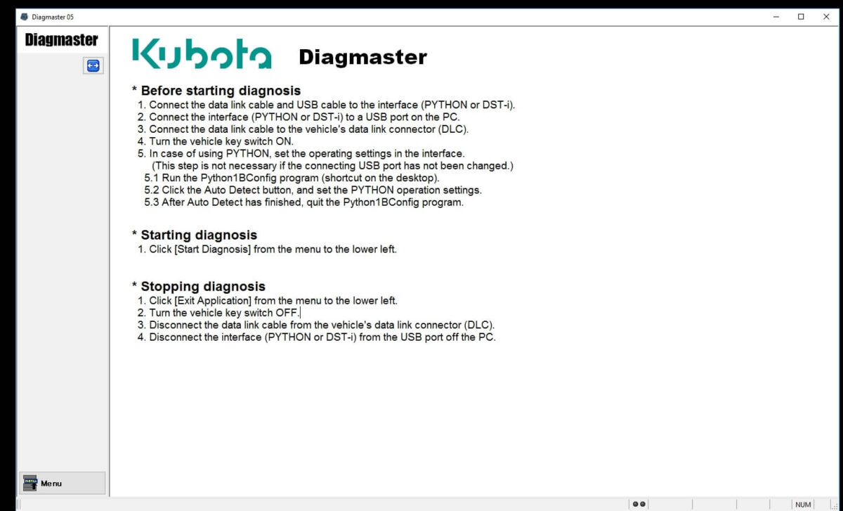 Kubota Diagmaster 2022 Level 6