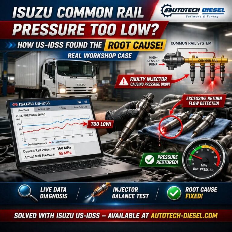 Isuzu Common Rail Pressure Too Low